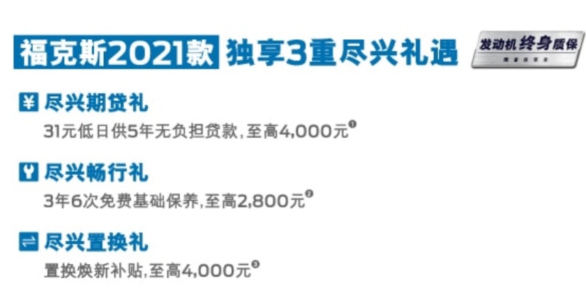 三款车型，10.88万起售！2021款福克斯点燃城市运动风范