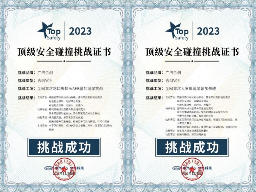 TOP Safety双重极致考验，广汽合创V09硬核安全无惧挑战