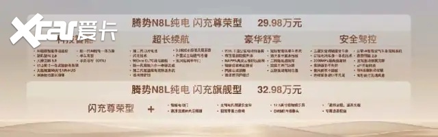 首搭AI超级智能体迪迪虾，腾势N8L纯电上市29.98万元起