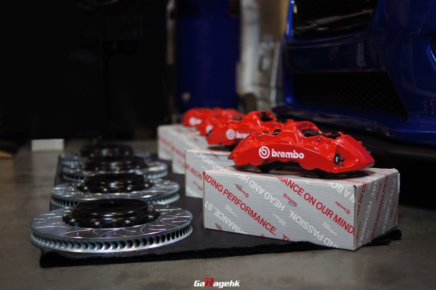 狂野之蓝，斯巴鲁WRX STI改装Brembo GT刹车套件