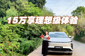15万就能拿下理想级出行体验！