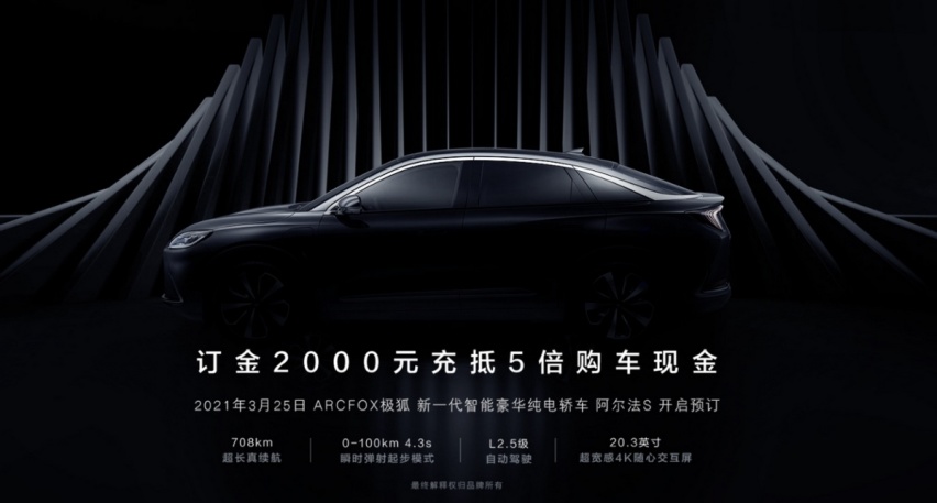 加速4.3秒 极狐阿尔法S开启预售