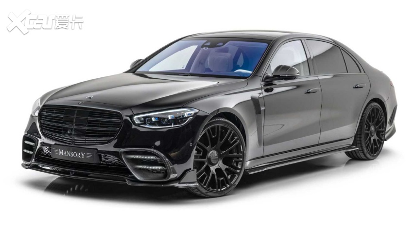 全黑配碳纤,风格更酷雅,mansory推改装全新s级