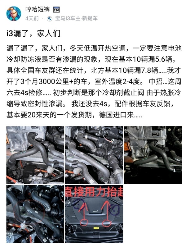 315|油车漏油、电车漏液,宝马纯电难翻身