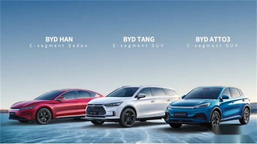 比亚迪携唐/汉/元PLUS出海，见证新能源汽车海外崛起