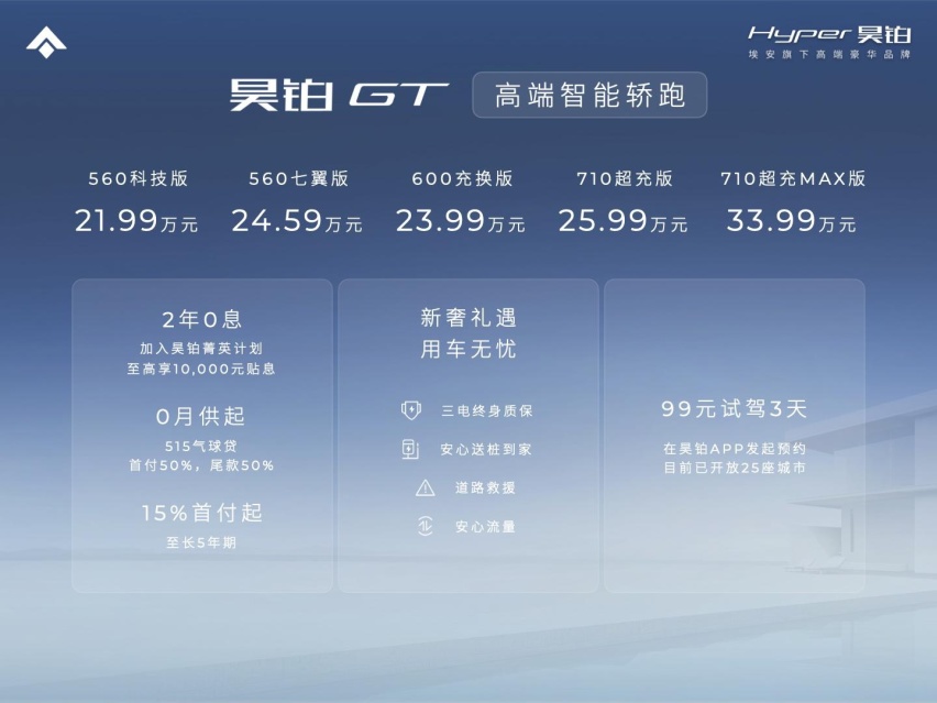 昊铂GT上市，见证中国新能源汽车里程碑时刻