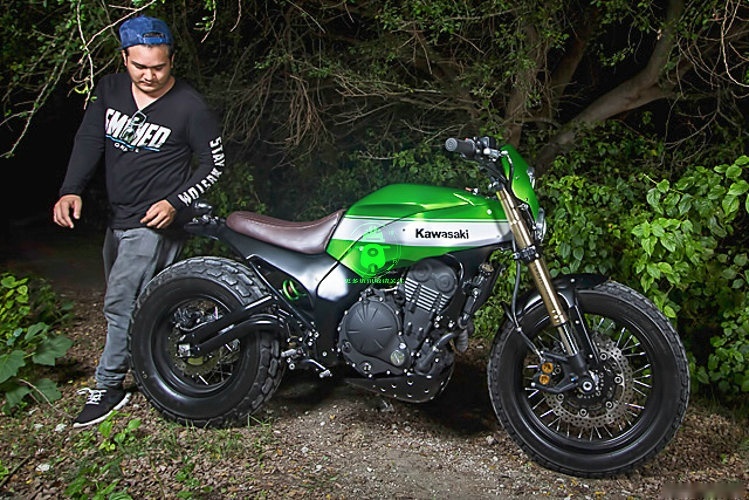 整容式改装 川崎Ninja650神改Scrambler风格