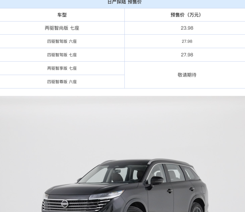 东风日产全新中大型SUV——探陆23.98万元值得入手吗？