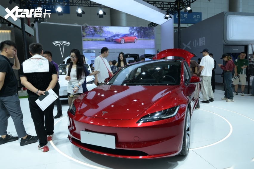 特斯拉model3焕新版闪耀合肥国际车展