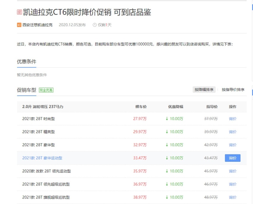 上市不到3月就降了10万！这款要啥有啥的豪车怎么了？