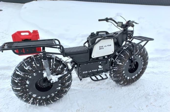 自带发电机、轮胎变油箱、水陆两用，2x2电动越野车