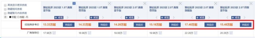 起亚降价了！狮铂拓界限时优惠4.8万，标配8AT、最低仅13.18万起