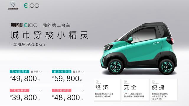 3.98万！宝骏E100开卖了