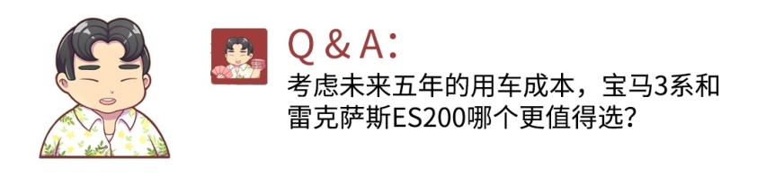 考虑未来五年的用车成本 宝马3系和雷克萨斯ES哪个更值得选？