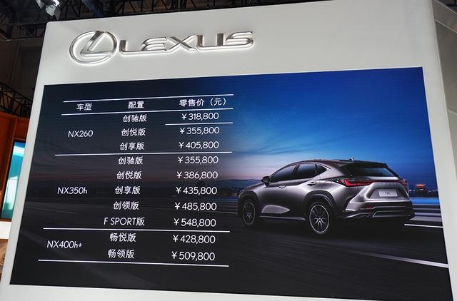 雷克萨斯首款插混车型NX400h+登台，全新NX重庆上市