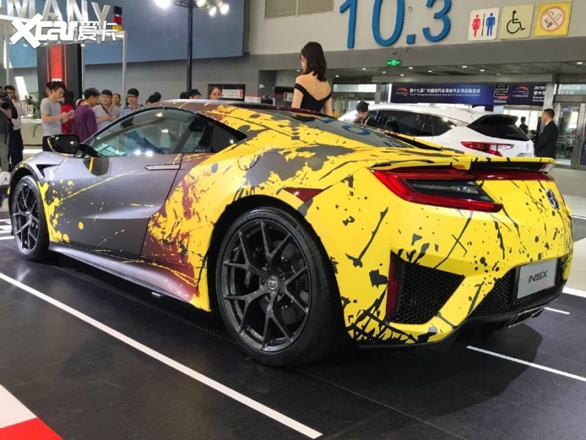 2019广州车展泼墨风涂装版讴歌nsx亮相车展