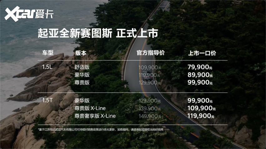 携手蔡徐坤共释“所向由心，自成主角”，起亚全新赛图斯满配上市