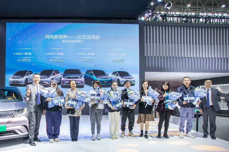 补贴后9.38万起 比亚迪海豚武汉车展萌动上市