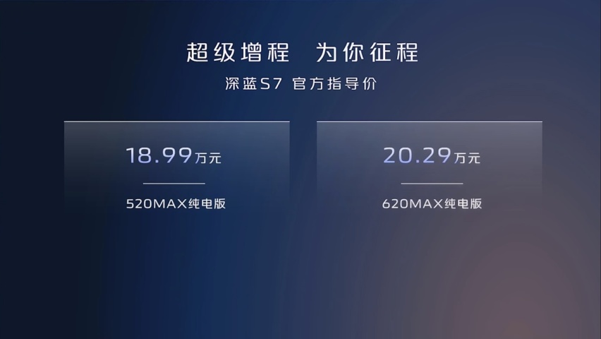 长安再添“猛将”：深蓝S7确认上市，定价14.99万起太顶了