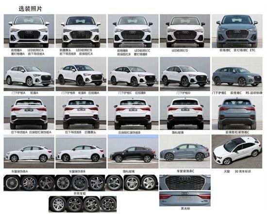 新款奥迪Q3 Sportback申报信息曝光