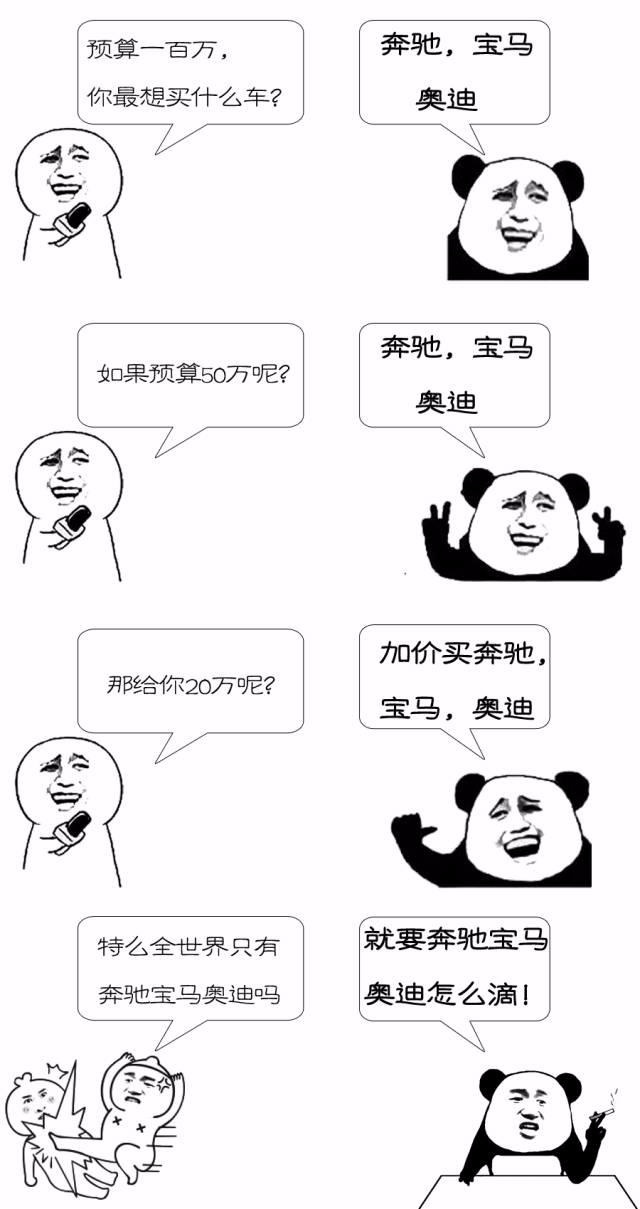 奔驰、宝马、奥迪三大豪华品牌，谁最值得买的？原来差距如此之大