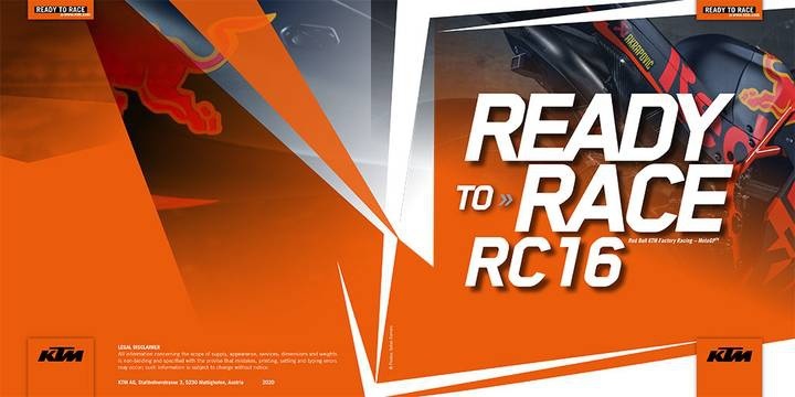 KTM出售2019 RC16 MotoGP赛车，售价240万