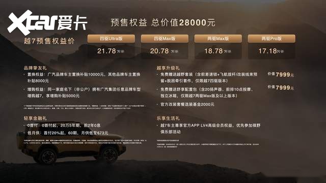 17.18万起,传祺越7开启预售:七大越级重划科技越野价值边界