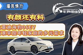 有颜还有料，比亚迪海豹06EV精准拿捏年轻家庭的多元需求