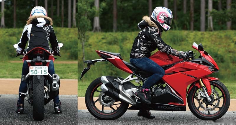 日本女车手体验CBR250RR 本田最强250静态测评