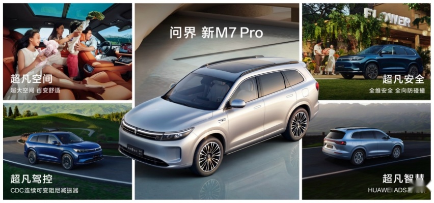 华为家又来新成员 轿跑SUV智界R7惊艳亮相 问界新M7 Pro发布