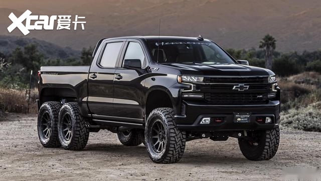 雪佛兰silverado改装6x6巨型皮卡效果图曝光