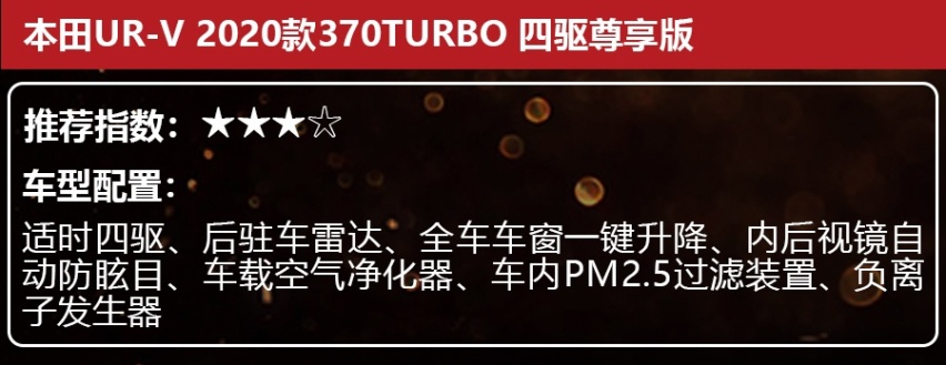 24.68万起，新款本田UR-V哪款更值得买?