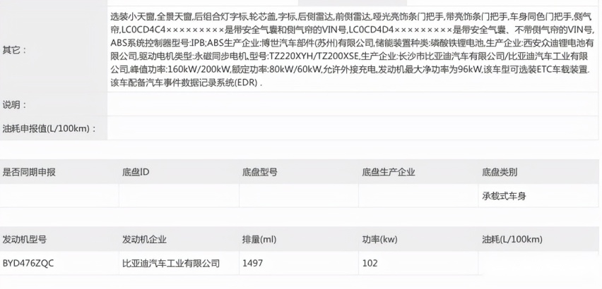 比亚迪唐DM-i四驱版申报图曝光 与纯电车型有区别