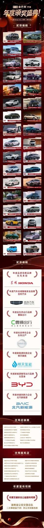 第十五届金芒风汽车颁奖礼揭榜 湘江之畔见证行业转向