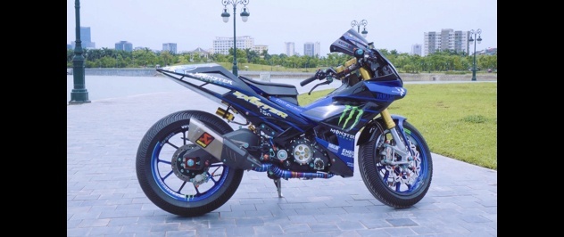 踏板车改出公升级感觉，越南玩家的Exciter 150改装作