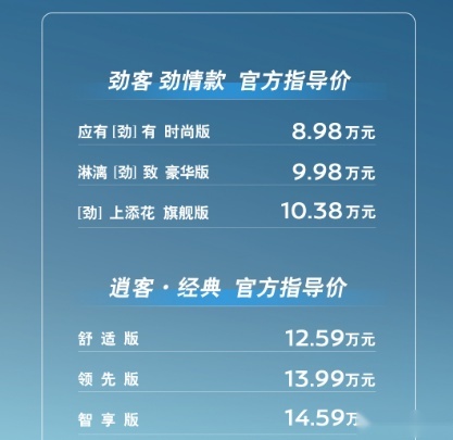 劲客8.98万起逍客12.59万起，东风日产双车发布，最高官降3.4万