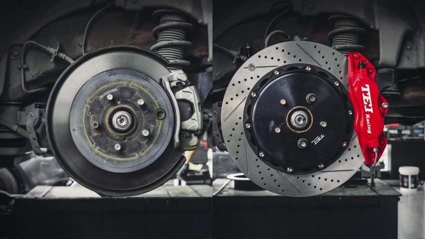 【官方案例】2019款丰田GT86升级tei刹车前6后4活塞卡钳套件