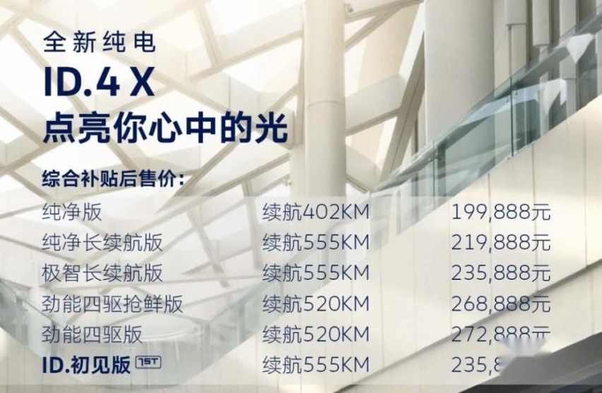  当传统车企放飞自我  小心上汽大众ID.4 X“电”到你