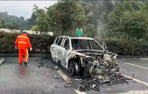 理想ONE又双叒烧了 这次是高架道路 原因不明