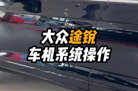大众进口途锐车机系统操作