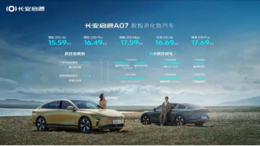 长安启源A07送终身免费基础保养，前2万名提车用户加享超值福利