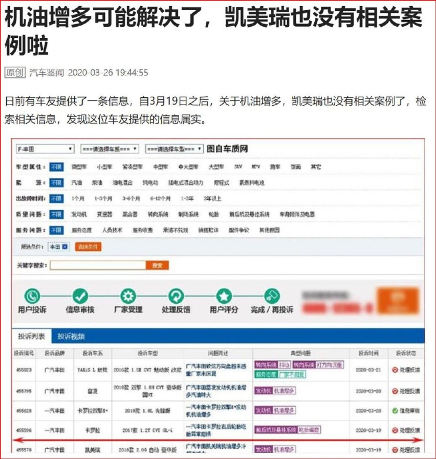 20天超400条案例 机油增多再起疑云 3月这事让人惊奇不已