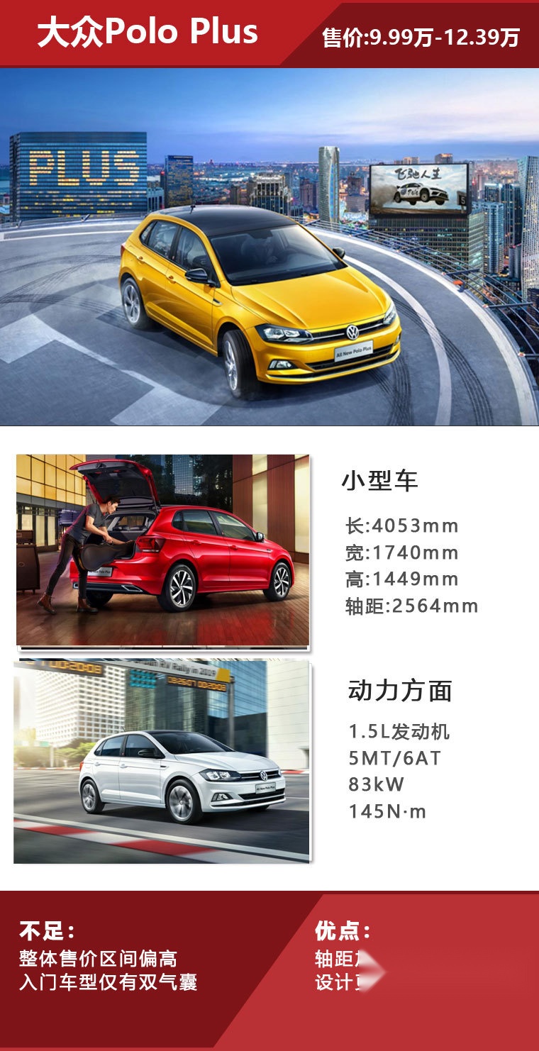 9.99万起，大众Polo Plus正式上市，4款车型怎么选