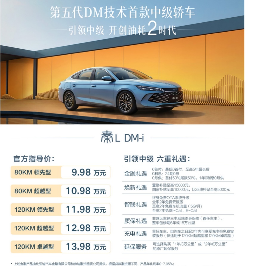 秦L DM-i售价9.98万起，是什么水平？动了谁的奶酪？