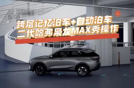 跨层记忆泊车+自动泊车，二代哈弗枭龙MAX秀操作