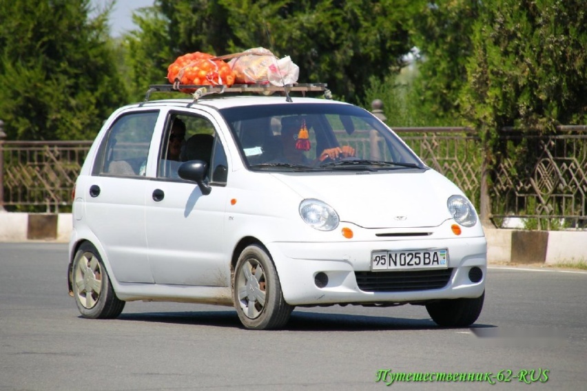95 N 025 BA&quot; photos Daewoo Matiz. Uzbekistan