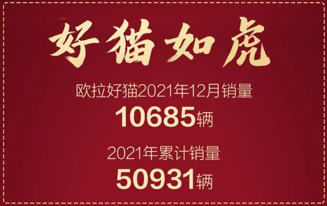 好猫单月销量强势破万 欧拉“宠对了女人”