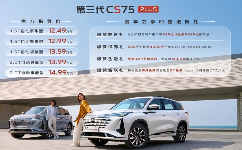 全系标配8AT 第三代CS75PLUS来袭，SUV市场又要变天？
