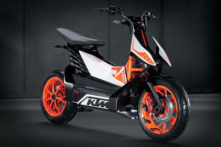 KTM E-Speed电动踏板 单摇臂皮带传动 后年正式投产