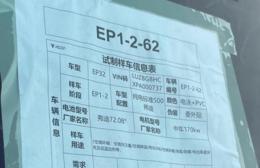 续航500km！搭载比亚迪电池，疑似哪吒全新SUV伪装谍照曝光